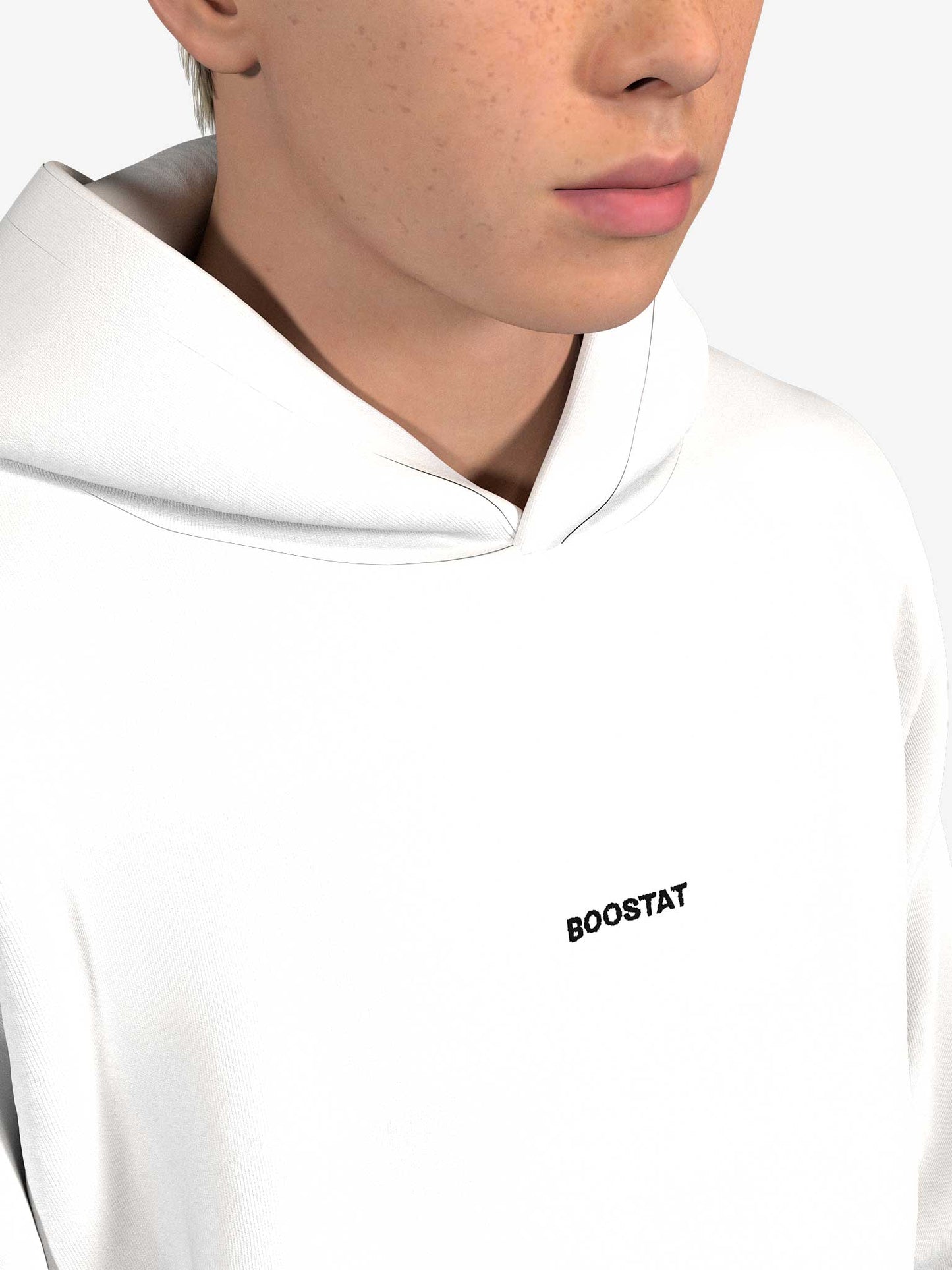 Hoodie, Logo, White